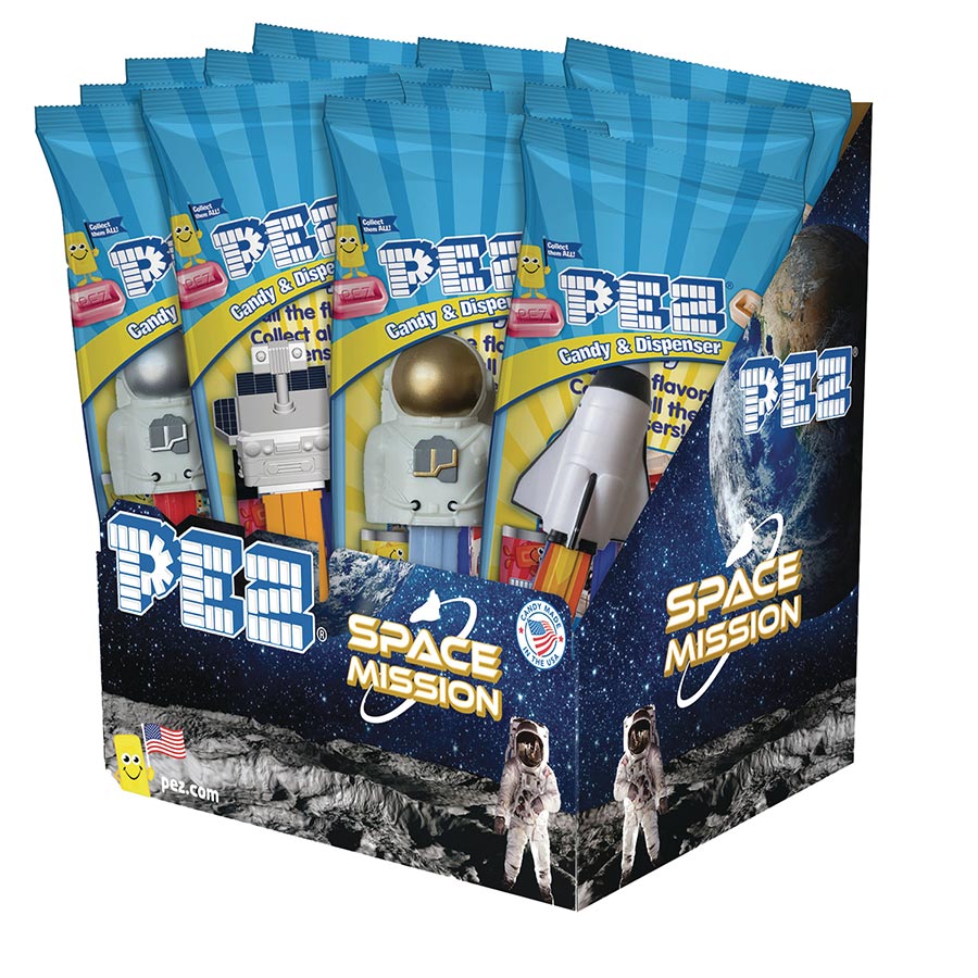 Space Mission PEZ Dispenser Poly Bag 12-Piece Display