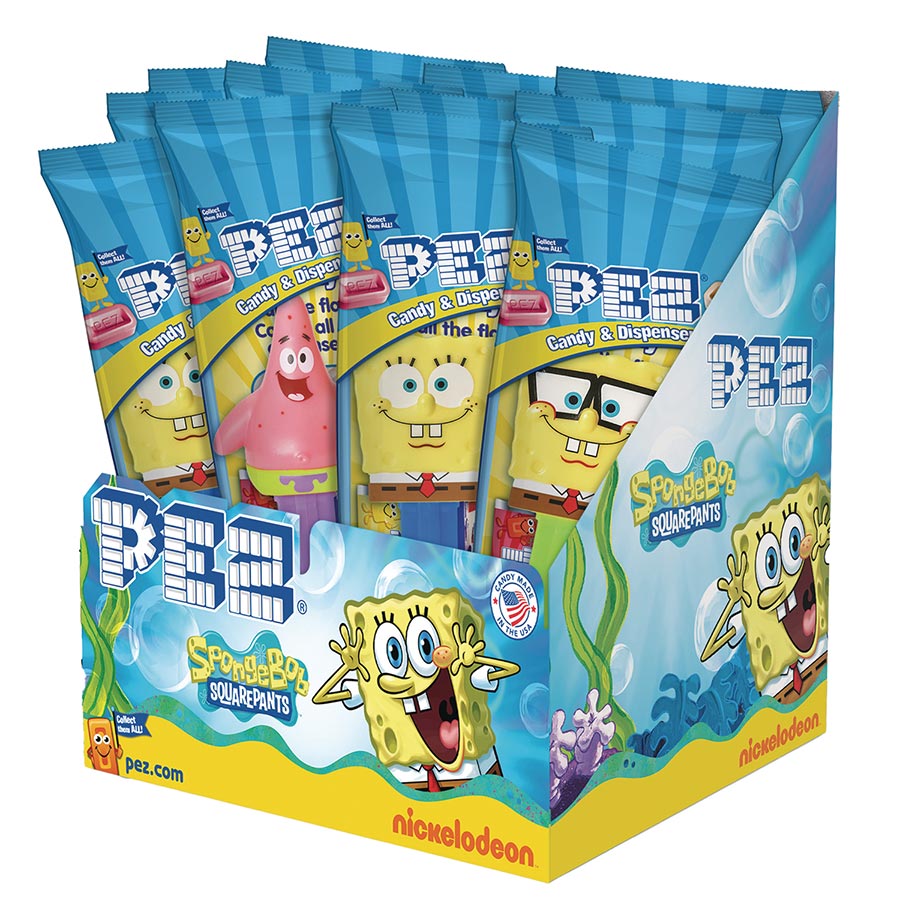SpongeBob SquarePants PEZ Dispenser Poly Bag (Filled Randomly)