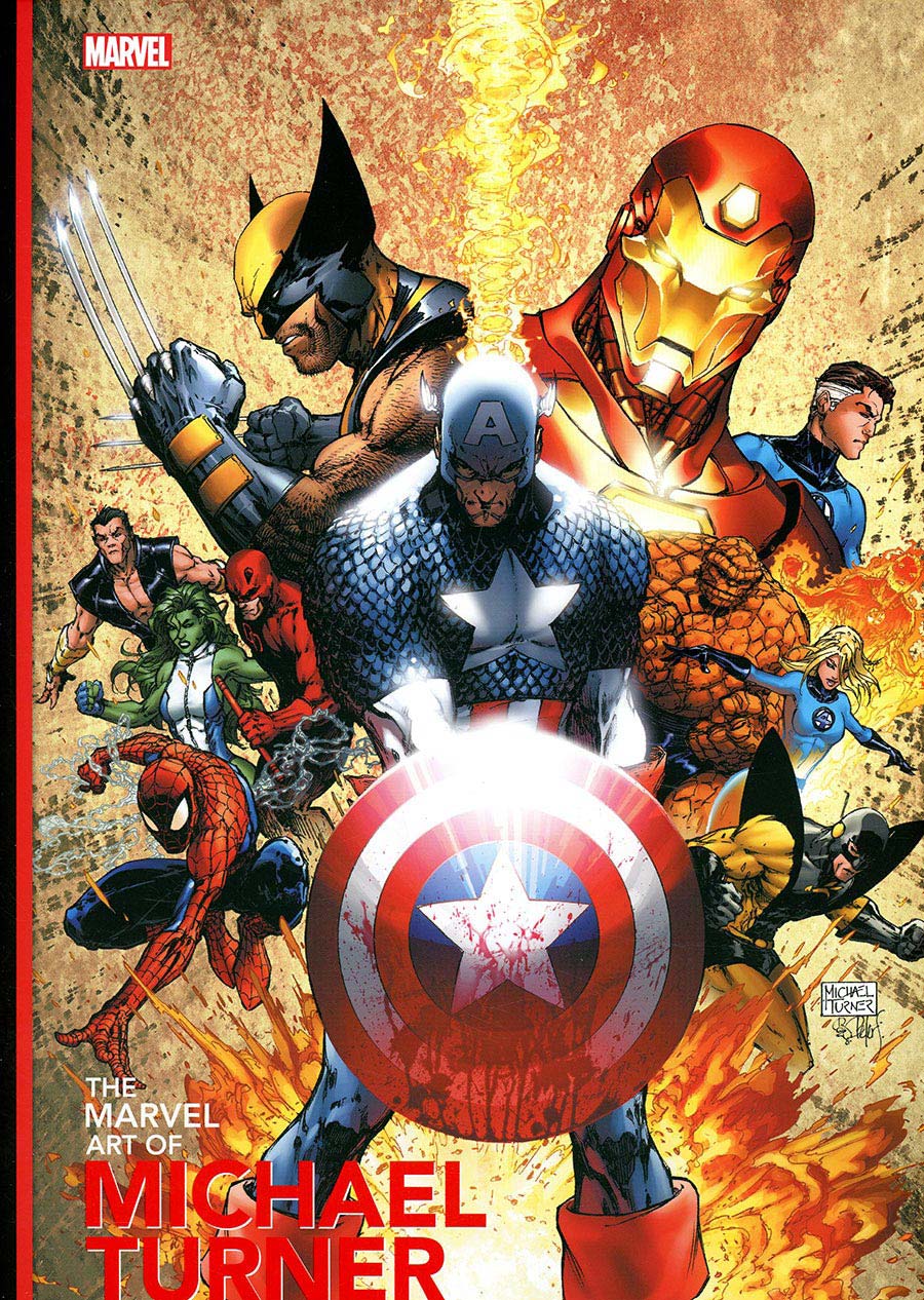 Marvel Art Of Michael Turner HC Book Market Civl War No 1 Cover