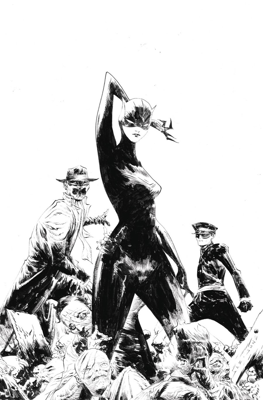 Green Hornet Miss Fury #2 Cover H Incentive Jae Lee Line Art Virgin Cover