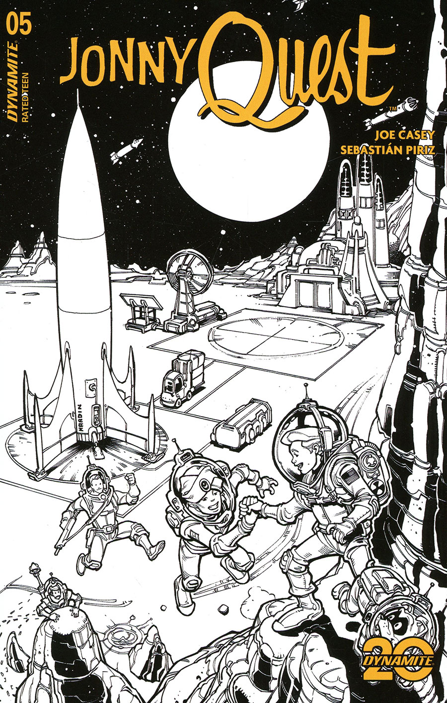 Jonny Quest Vol 2 #5 Cover I Incentive Chad Hardin Line Art Cover