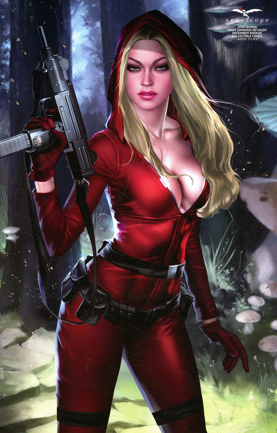 Grimm Fairy Tales Presents Grimm Tales Of Terror 2024 Holiday Special #1 (One Shot) Cover F Josh Burns Red Agent Retailer Variant Cover
