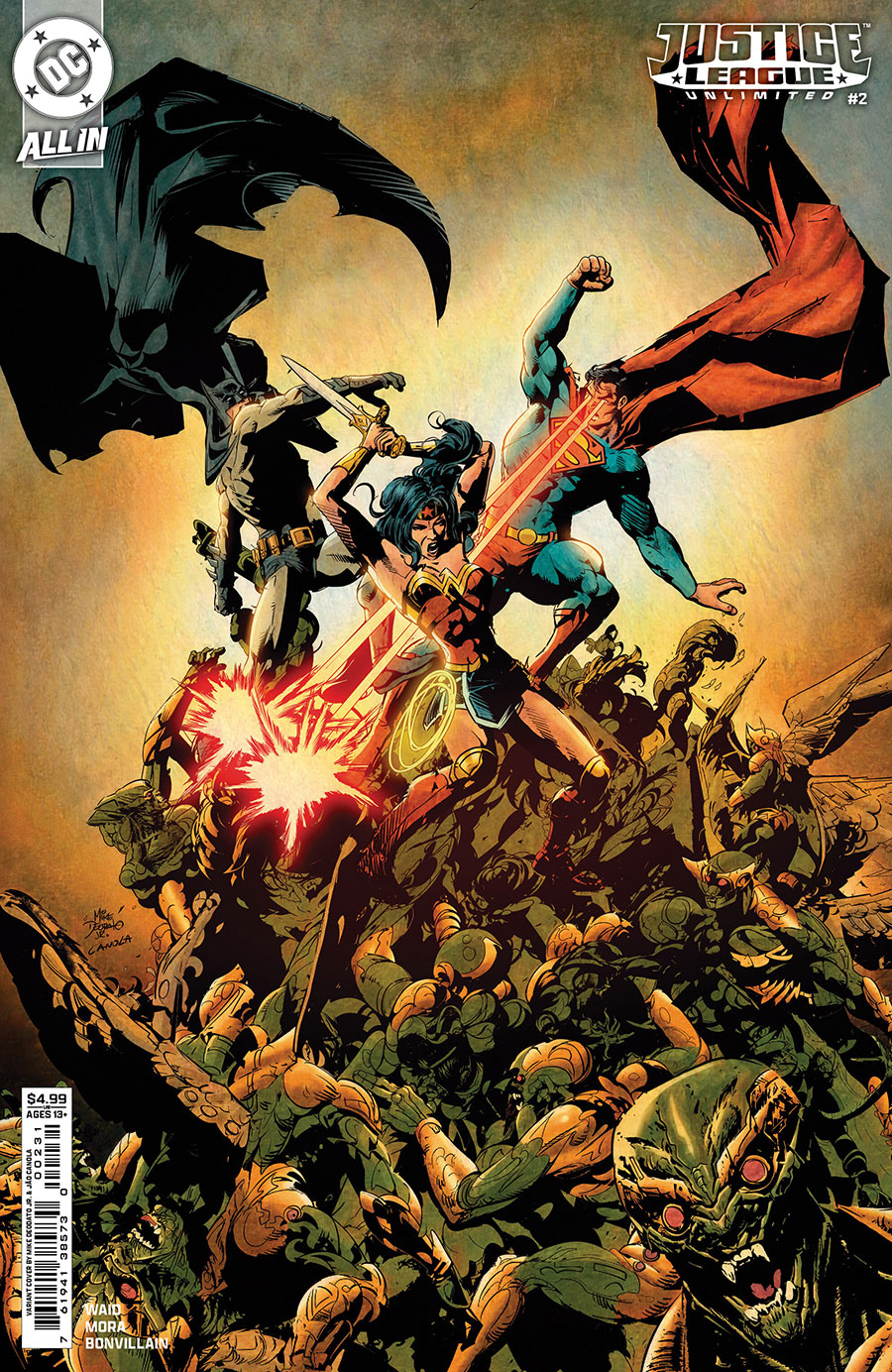 Justice League Unlimited #2 Cover C Variant Mike Deodato Jr Card Stock Cover (DC All In)