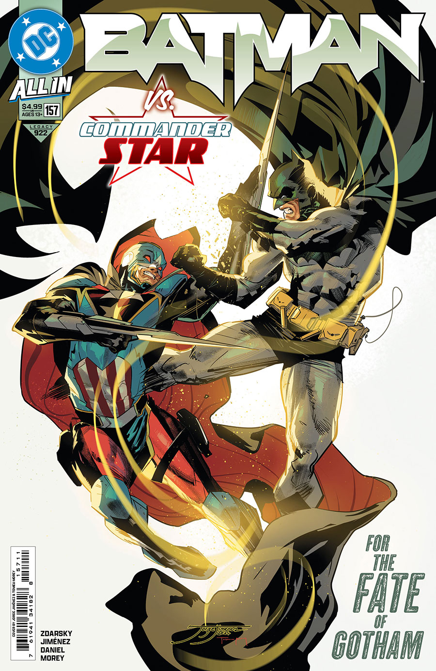 Batman Vol 3 #157 Cover A Regular Jorge Jimenez Cover (DC All In)