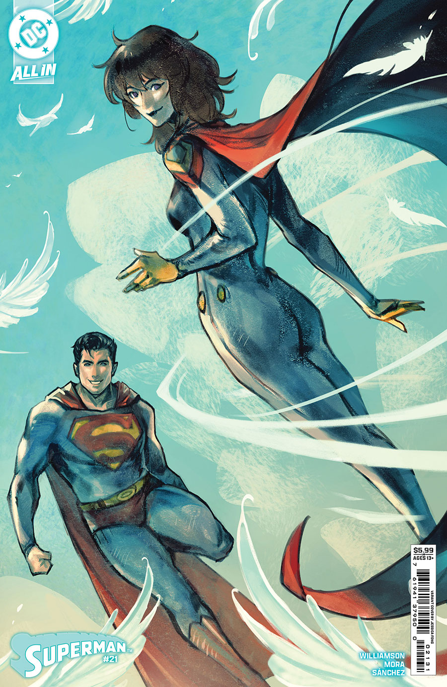 Superman Vol 7 #21 Cover B Variant Jessica Fong Card Stock Cover (DC All In)