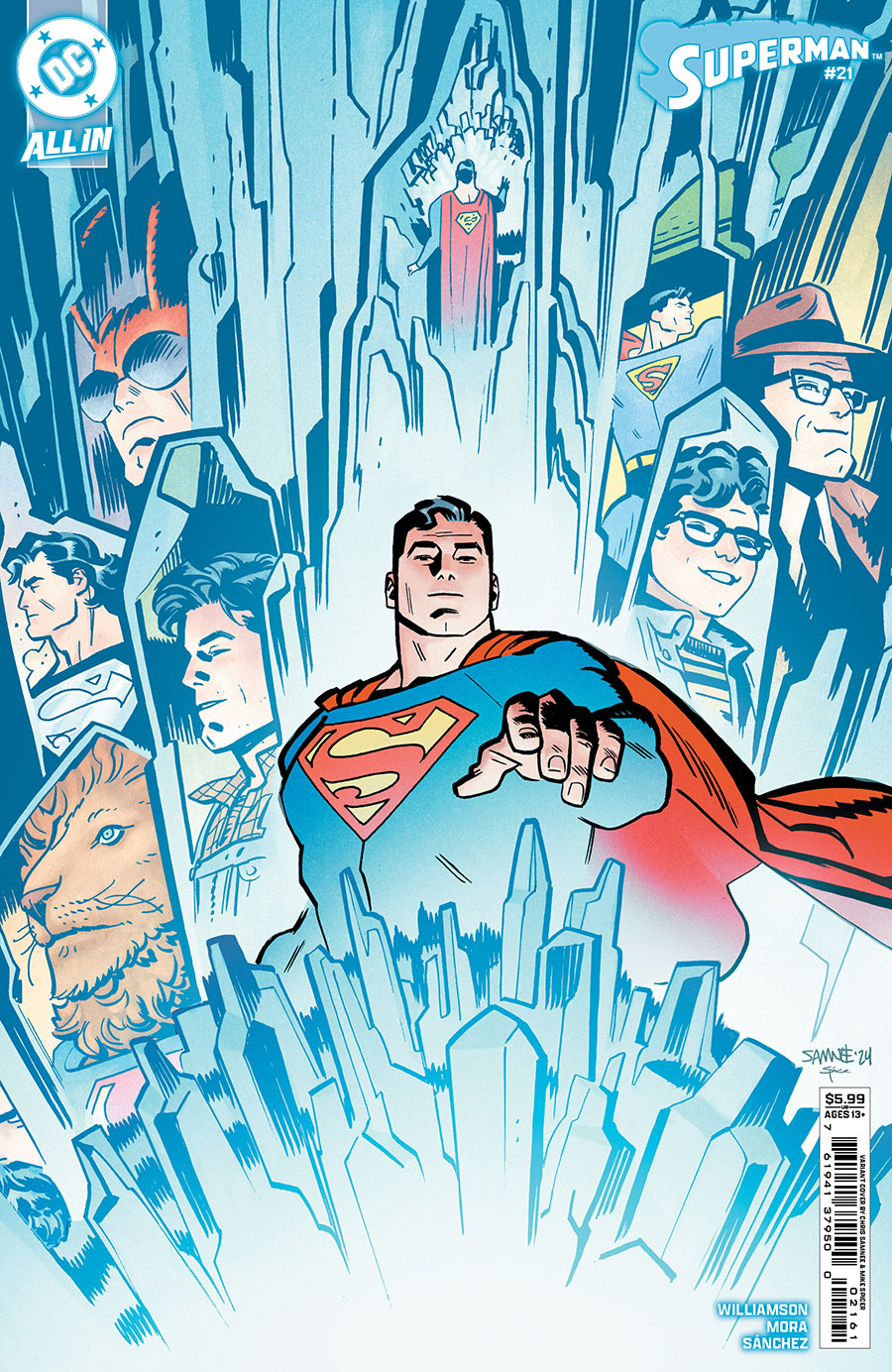 Superman Vol 7 #21 Cover D Variant Chris Samnee Card Stock Cover (DC All In)