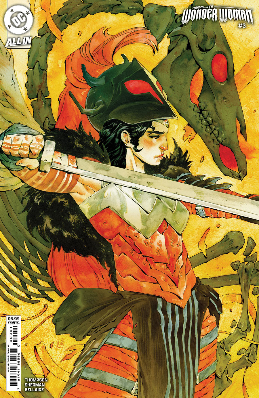 Absolute Wonder Woman #3 Cover C Variant Chuma Hill Card Stock Cover (DC All In)