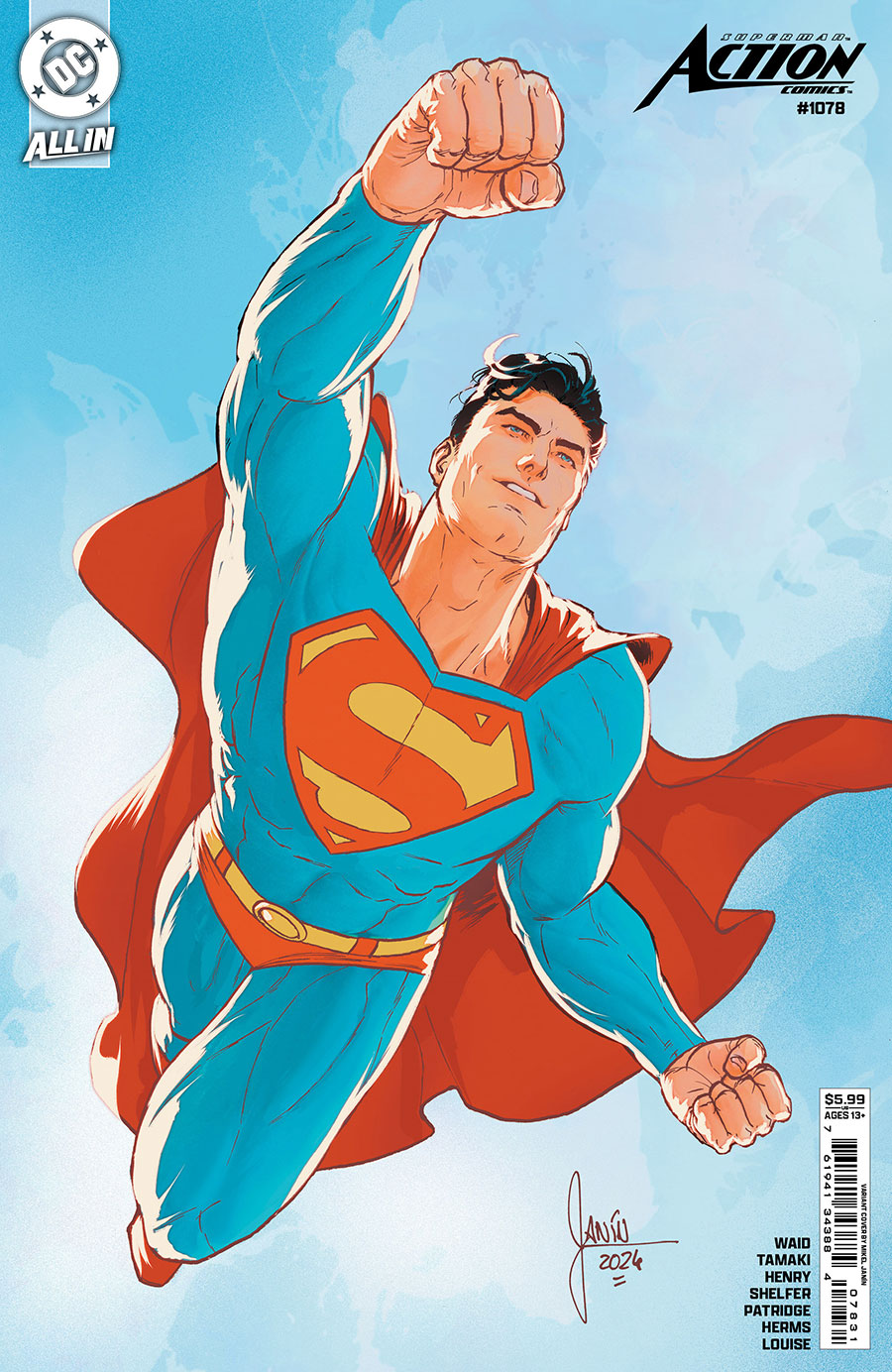 Action Comics Vol 2 #1078 Cover C Variant Mikel Janin Card Stock Cover (DC All In)