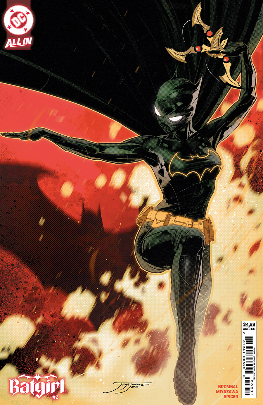 Batgirl Vol 6 #2 Cover B Variant Jorge Jimenez Card Stock Cover (DC All In)