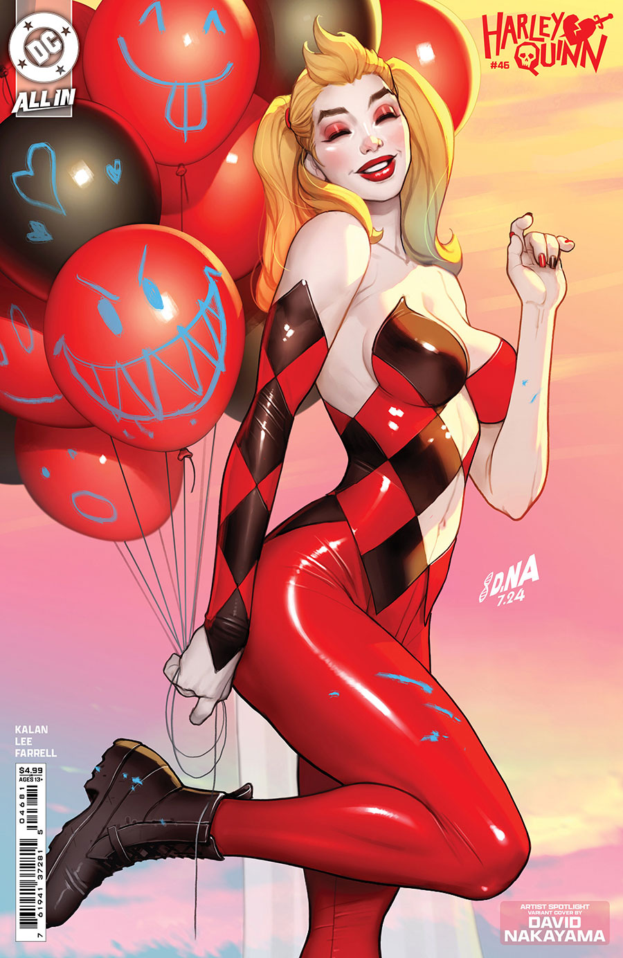 Harley Quinn Vol 4 #46 Cover E Variant David Nakayama Artist Spotlight Card Stock Cover (DC All In)