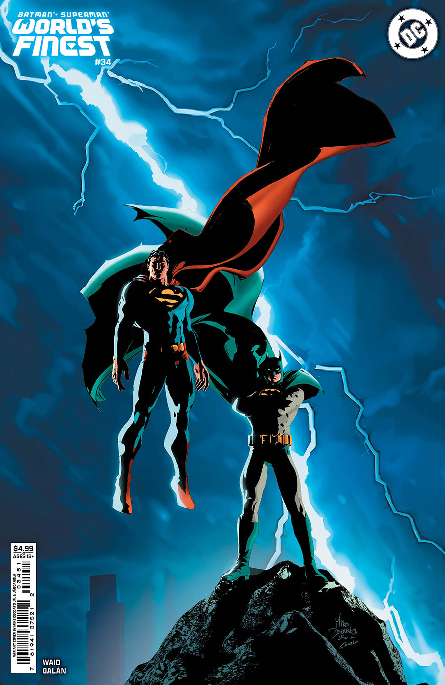 Batman Superman Worlds Finest #34 Cover C Variant Mike Deodato Jr Card Stock Cover