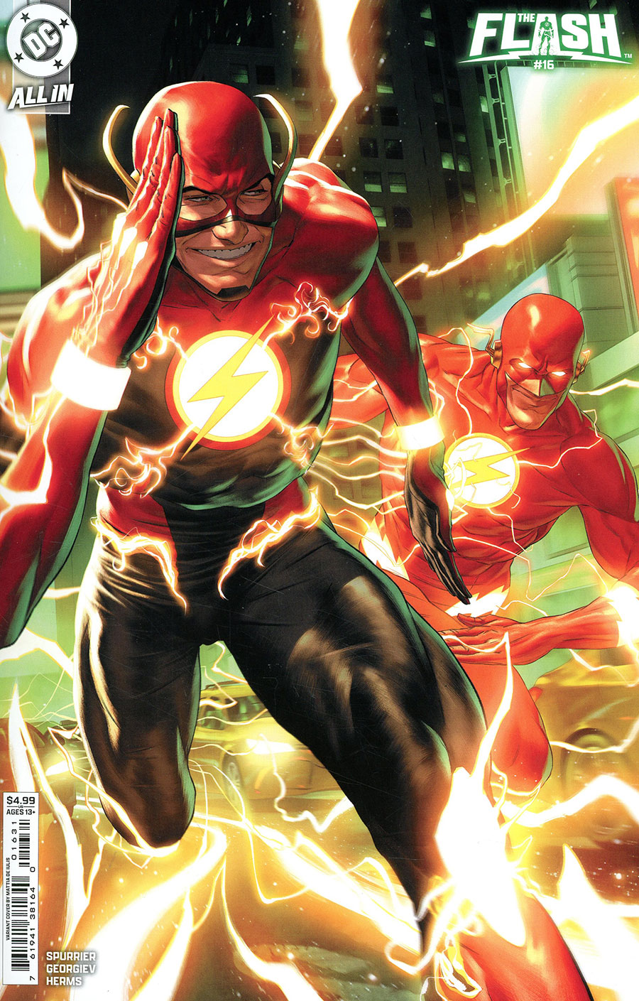 Flash Vol 6 #16 Cover C Variant Mattia De Iulis Card Stock Cover (DC All In)