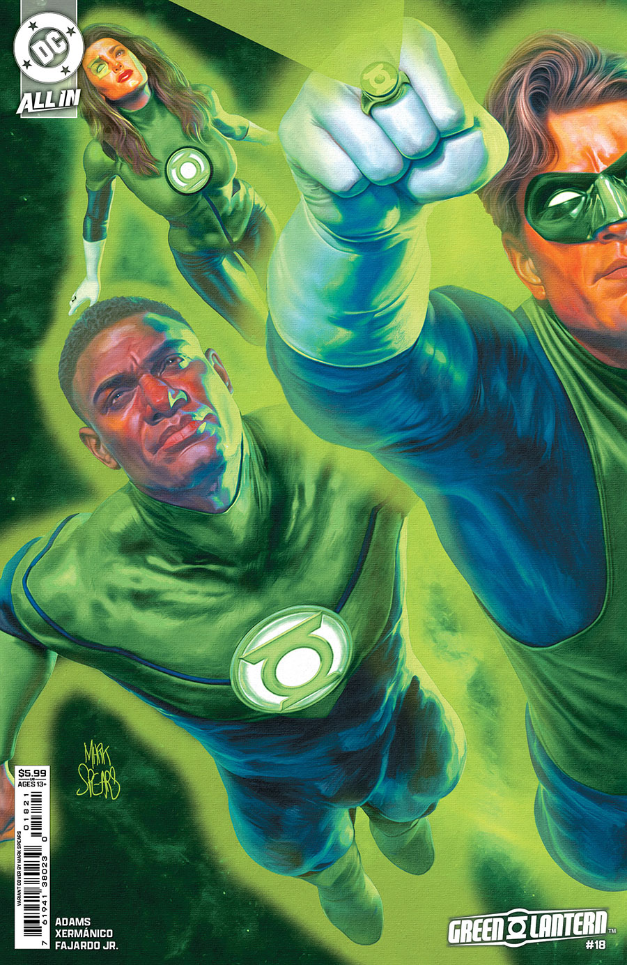 Green Lantern Vol 8 #18 Cover B Variant Mark Spears Connecting Card Stock Cover (DC All In) (Limit 1 Per Customer)