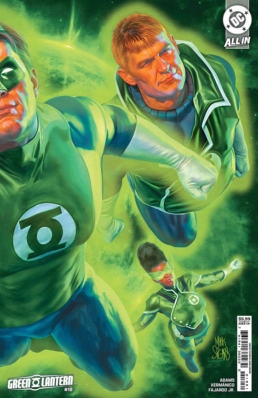 Green Lantern Vol 8 #18 Cover C Variant Mark Spears Connecting Card Stock Cover (DC All In) (Limit 1 Per Customer)