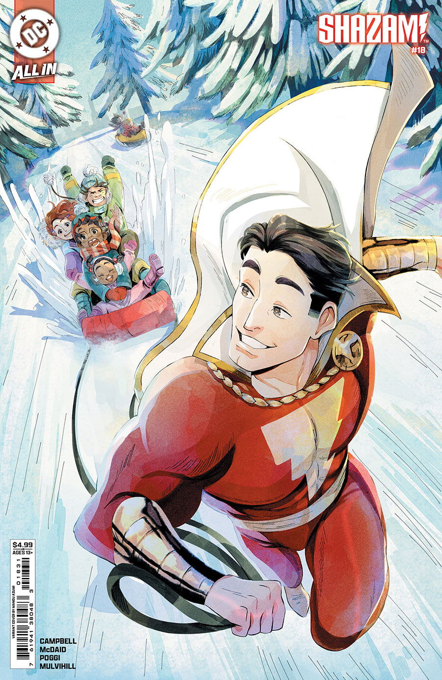 SHAZAM Vol 4 #18 Cover C Variant Manou Azumi Card Stock Cover (DC All In)