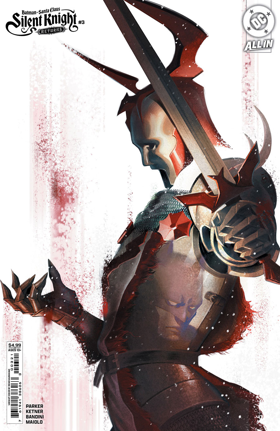 Batman Santa Claus Silent Knight Returns #3 Cover B Variant Reiko Murakami Card Stock Cover