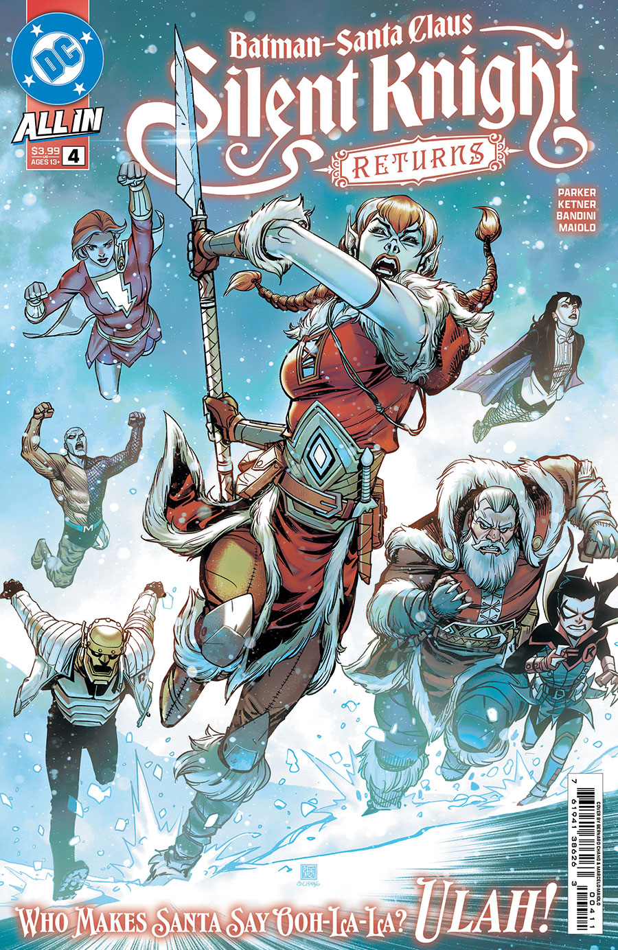 Batman Santa Claus Silent Knight Returns #4 Cover A Regular Bernard Chang Cover