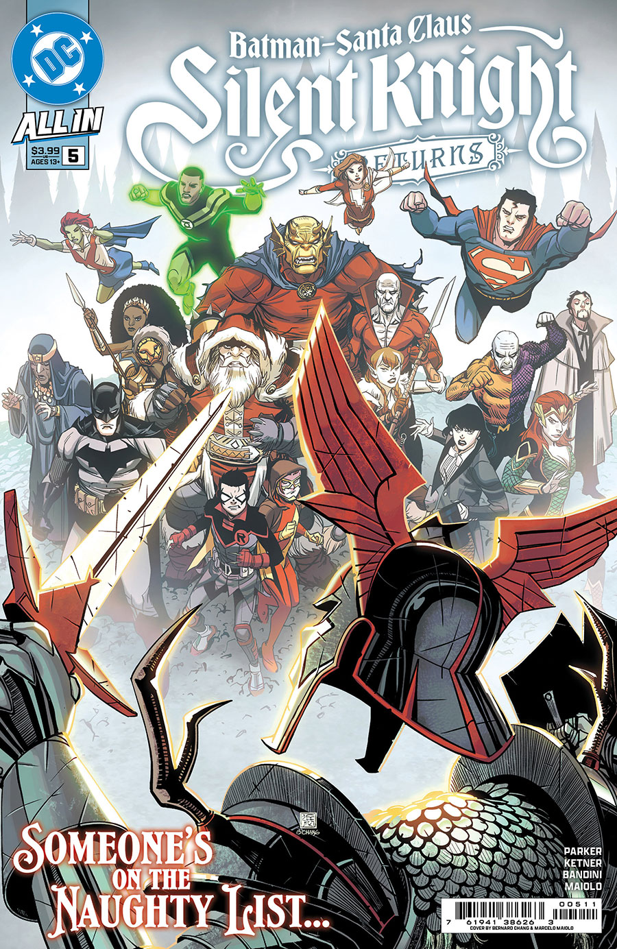 Batman Santa Claus Silent Knight Returns #5 Cover A Regular Bernard Chang Cover