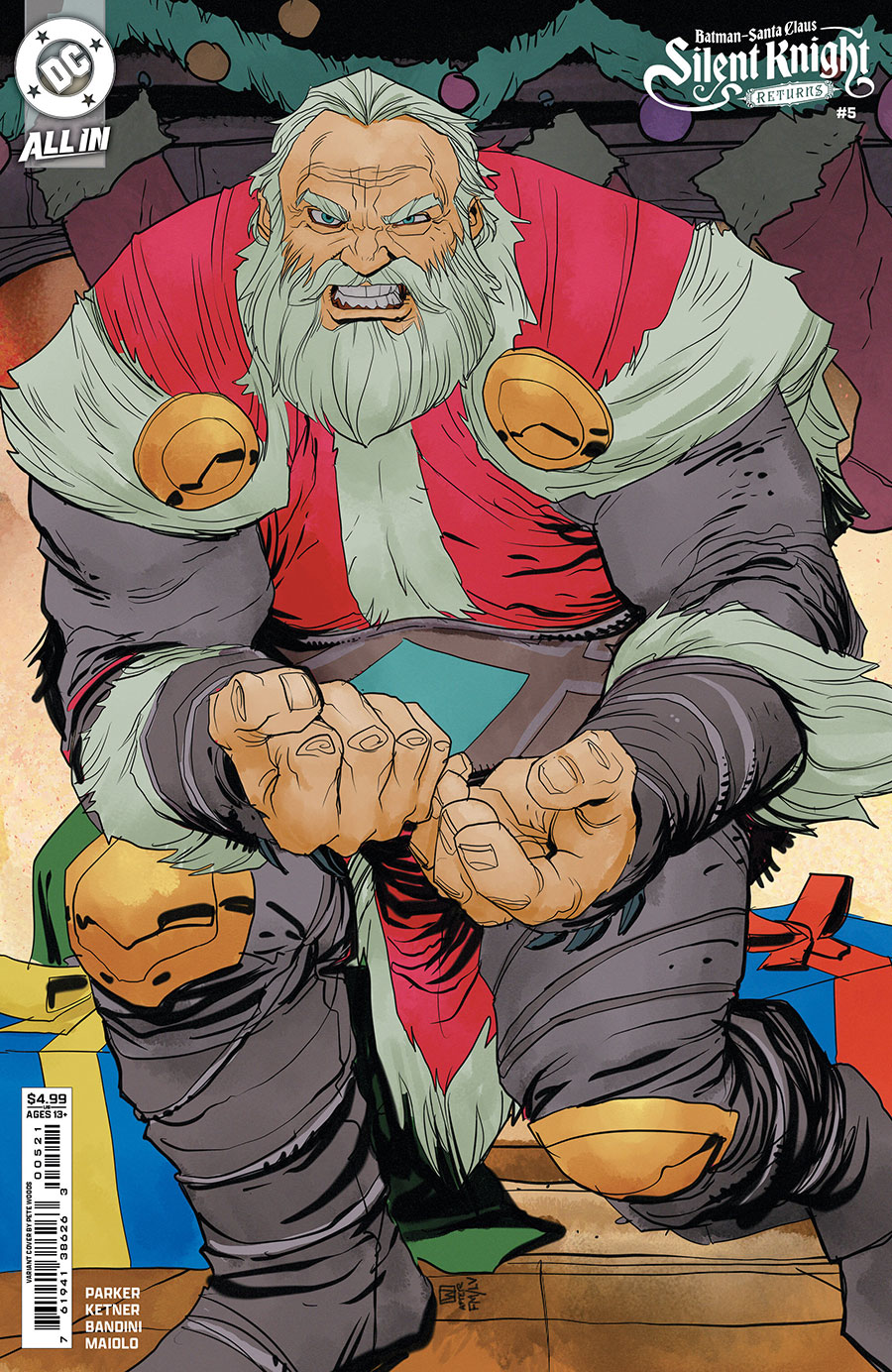 Batman Santa Claus Silent Knight Returns #5 Cover B Variant Pete Woods Card Stock Cover