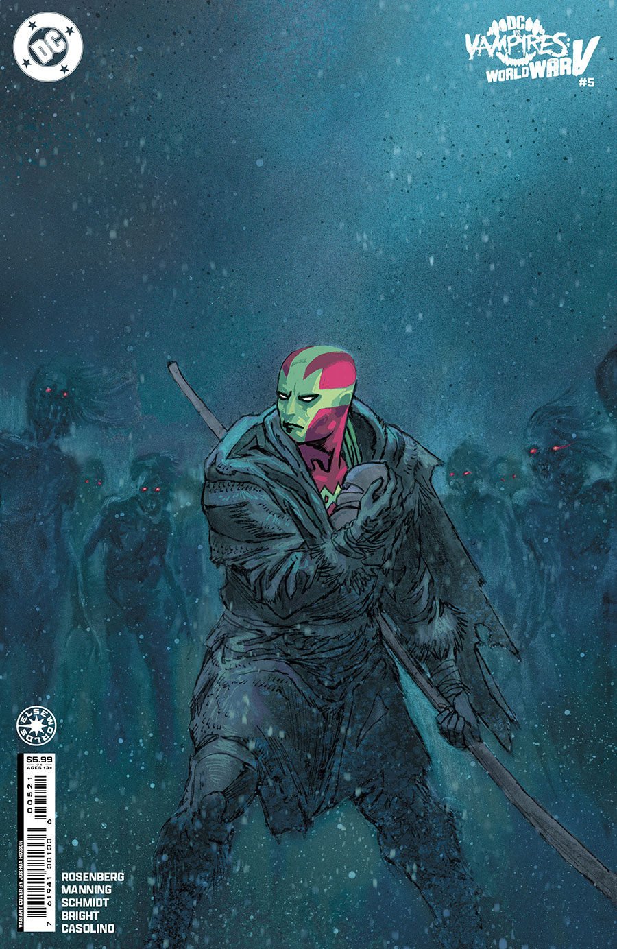 DC vs Vampires World War V #5 Cover B Variant Joshua Hixson Card Stock Cover