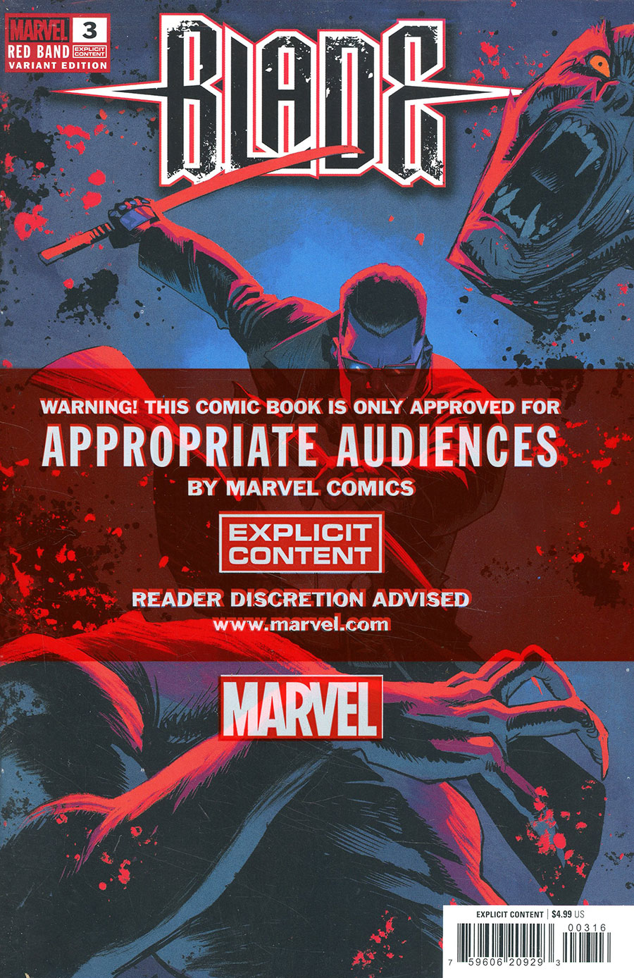 Blade Red Band #3 Cover C Incentive Rafael Albuquerque Variant Cover With Polybag