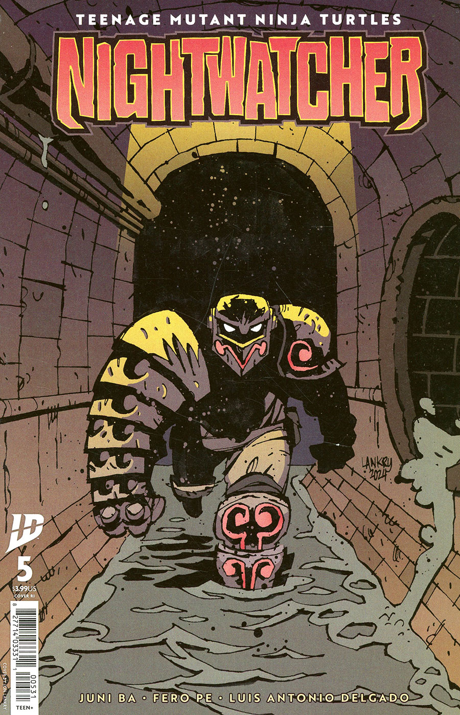 Teenage Mutant Ninja Turtles Nightwatcher #5 Cover C Incentive Jon Lankry Variant Cover
