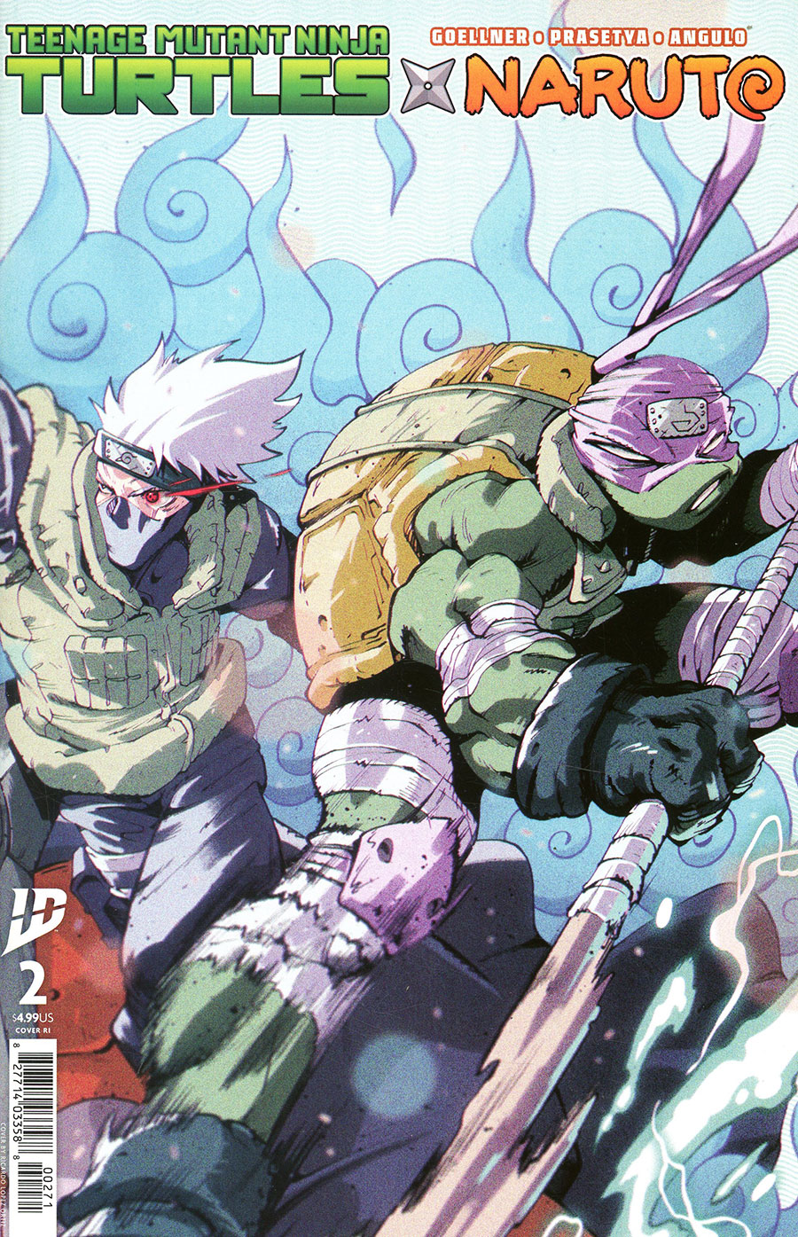 Teenage Mutant Ninja Turtles x Naruto #2 Cover G Incentive Ricardo Lopez Ortiz Variant Cover
