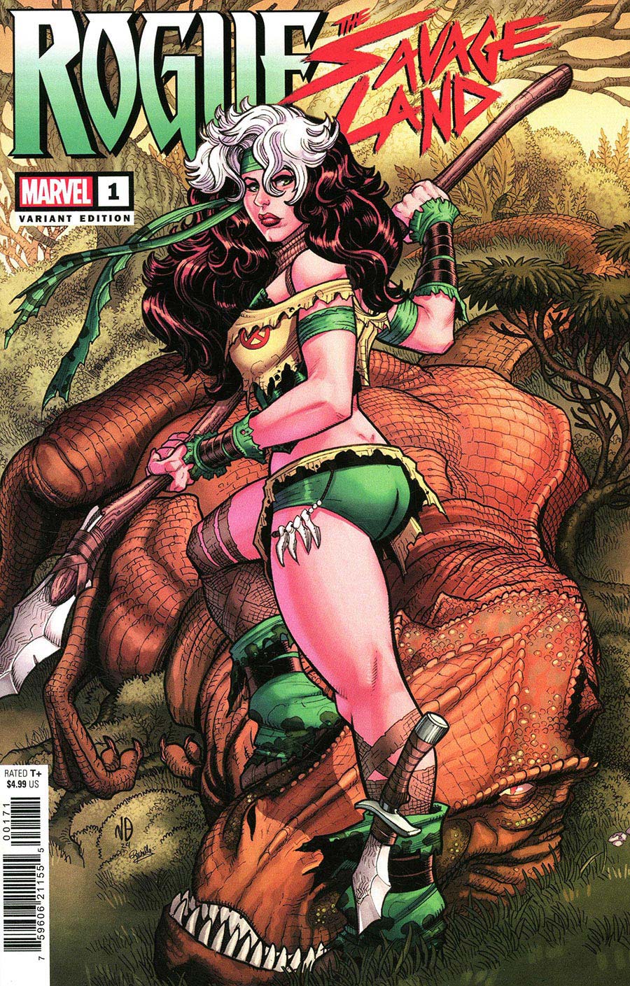 Rogue The Savage Land #1 Cover F Variant Nick Bradshaw Cover