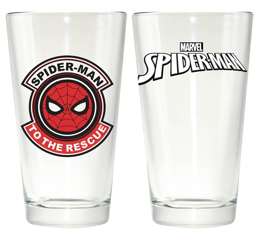 Spider-Man Clear Pint Glass