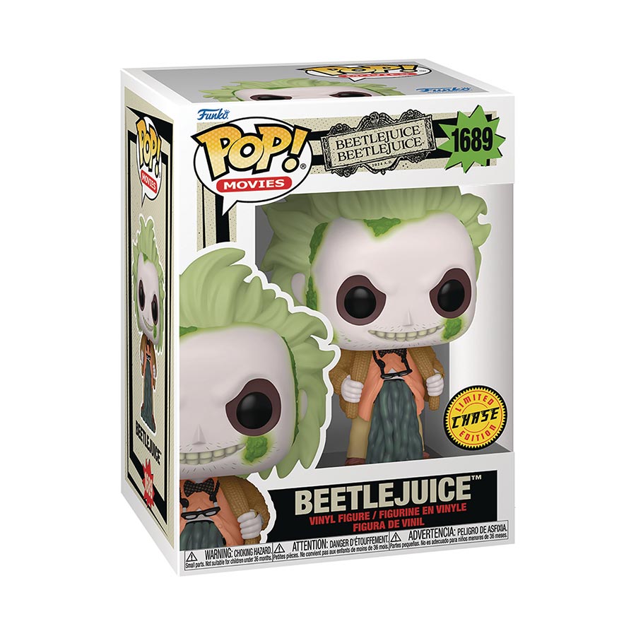 POP Movies Beetlejuice Beetlejuice Beetlejuice In Cardigan Chase Vinyl Figure
