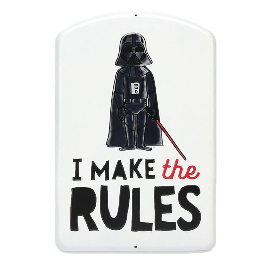 Star Wars Darth Vader I Make The Rules Metal Sign