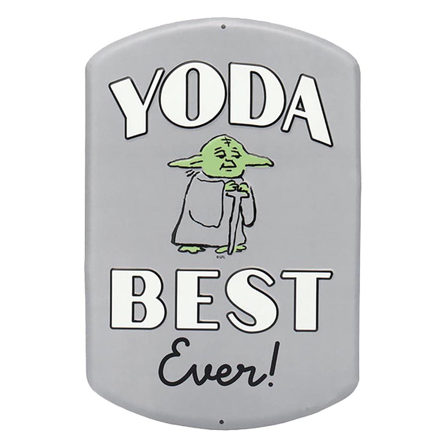 Star Wars Yoda Best Ever Metal Sign