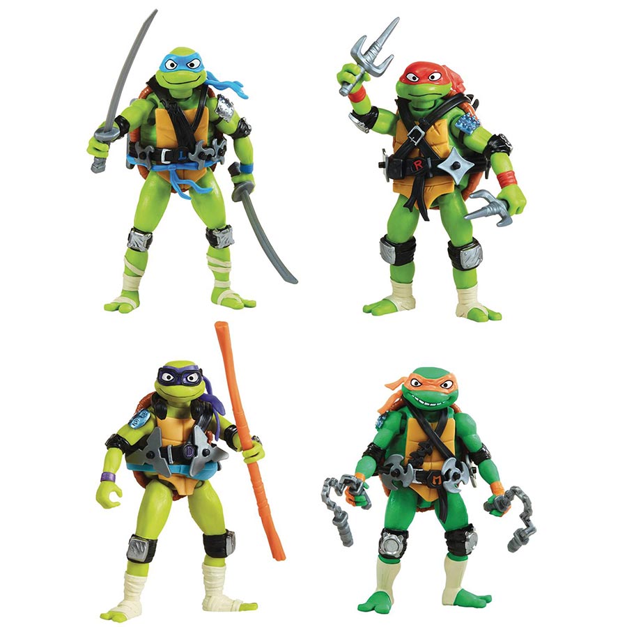 Teenage Mutant Ninja Turtles Mix n Match Turtles 4-Piece Aciton Figure Set