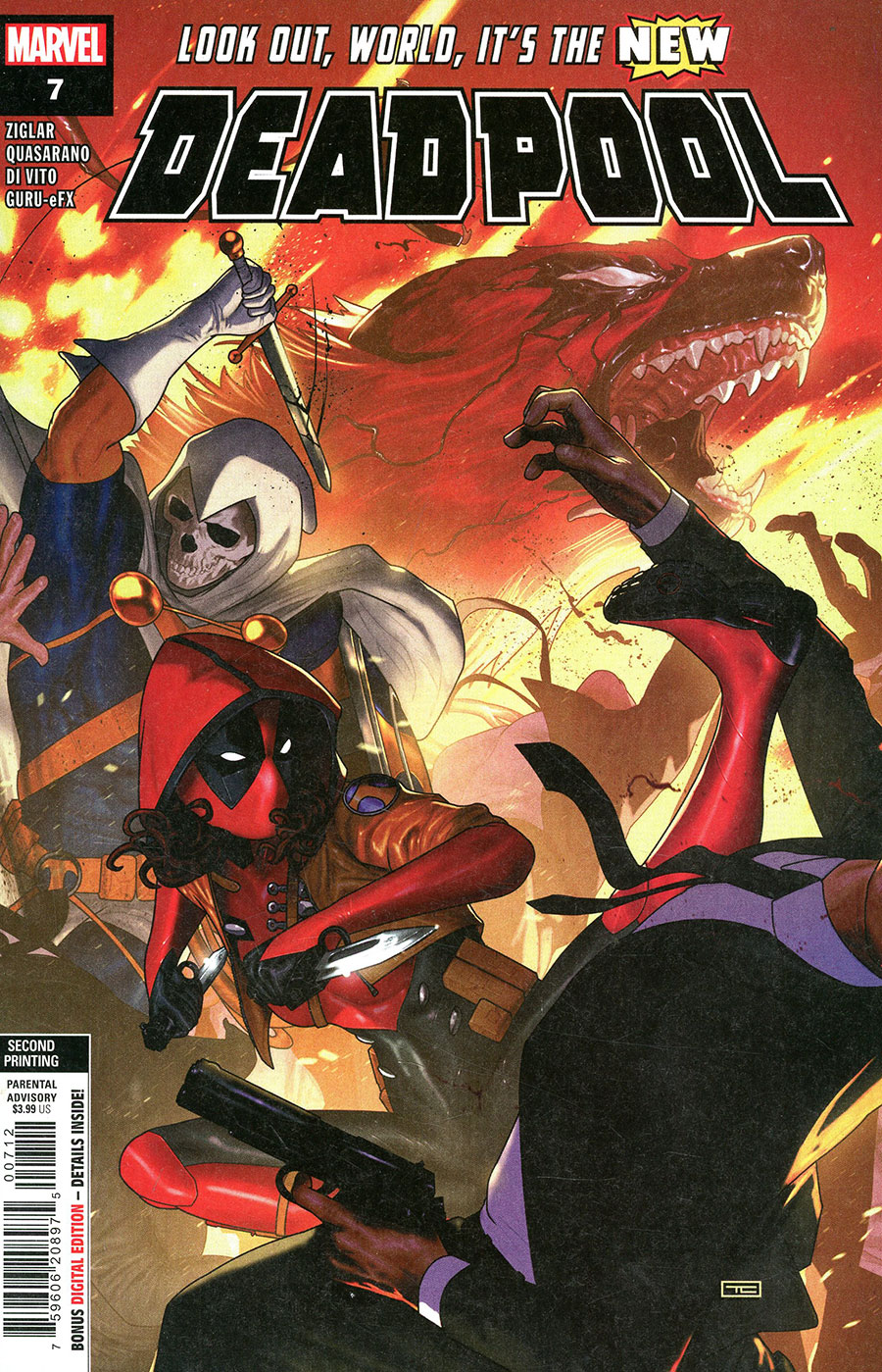 Deadpool Vol 9 #7 Cover H 2nd Ptg Taurin Clarke Variant Cover