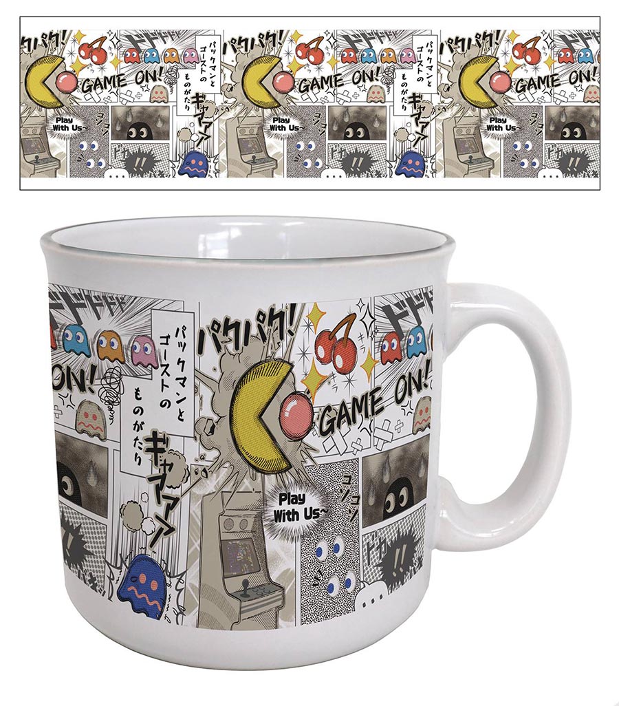 Pac-Man Game On Japanese Comic 20-Ounce Mug