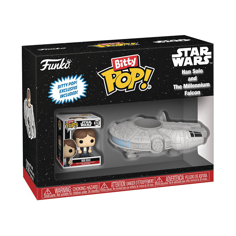 Bitty POP Ride Star Wars Han Solo And The Millenum Falcon Vinyl Figure