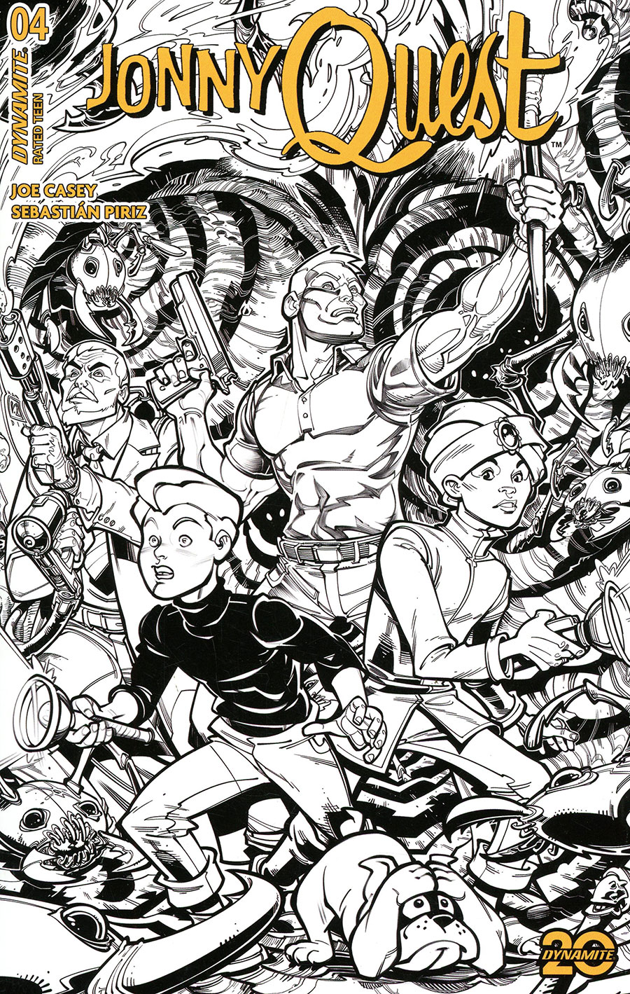 Jonny Quest Vol 2 #4 Cover M Incentive Chad Hardin Line Art Cover