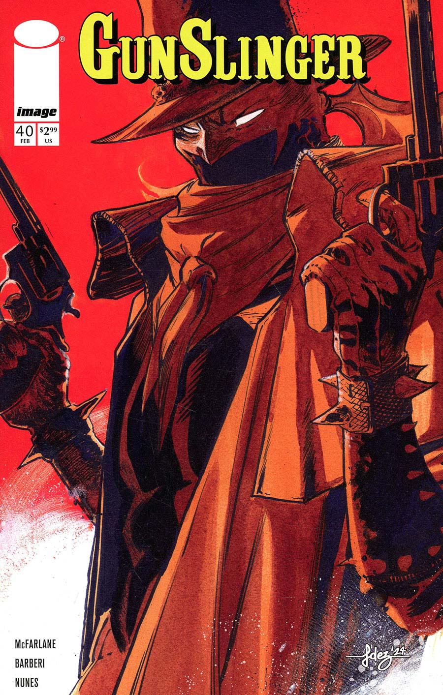 Gunslinger Spawn #40 Cover B Variant Javier Fernandez Cover