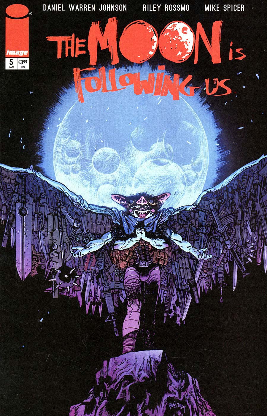 The Moon Is Following Us #5 Cover B Variant Daniel Warren Johnson & Mike Spicer Cover