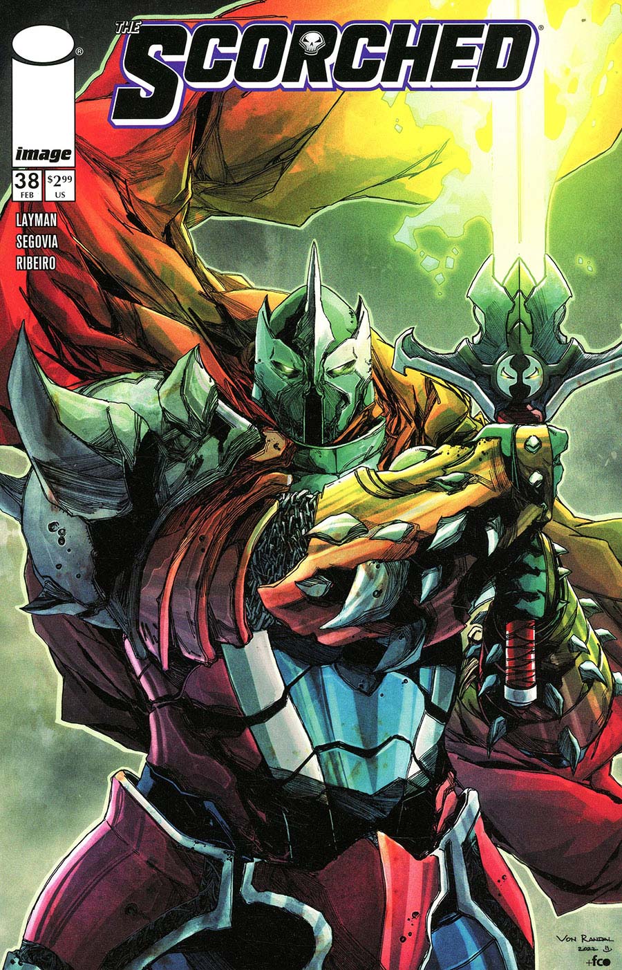 Scorched #38 Cover B Variant Von Randal Cover