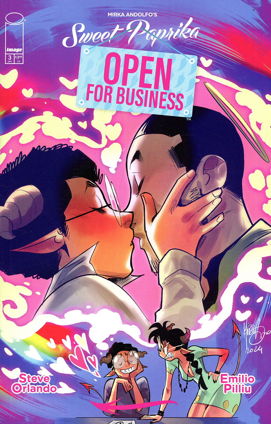 Mirka Andolfos Sweet Paprika Open For Business #3 Cover B Variant Mirka Andolfo Cover