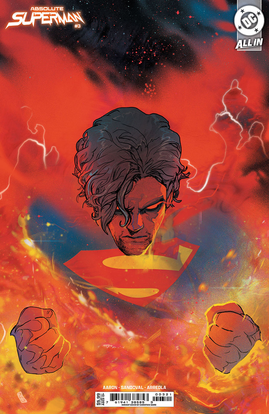 Absolute Superman #3 Cover C Variant Christian Ward Card Stock Cover (DC All In)