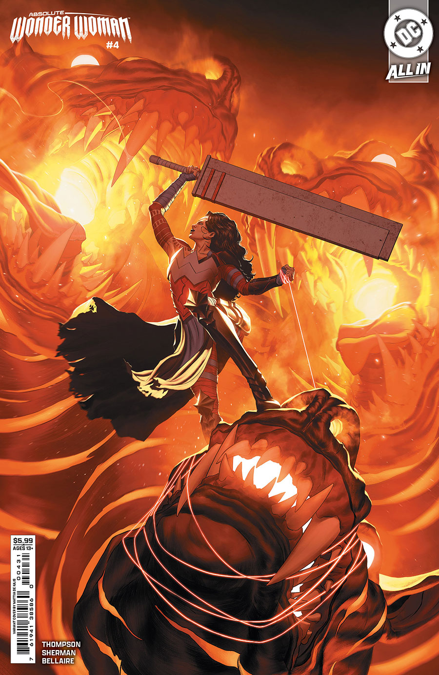 Absolute Wonder Woman #4 Cover C Variant Mattia De Iulis Card Stock Cover (DC All In)