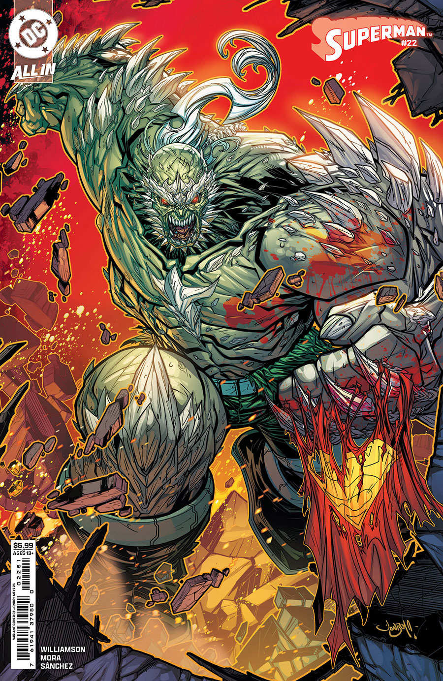Superman Vol 7 #22 Cover C Variant Jonboy Meyers Card Stock Cover (DC All In)