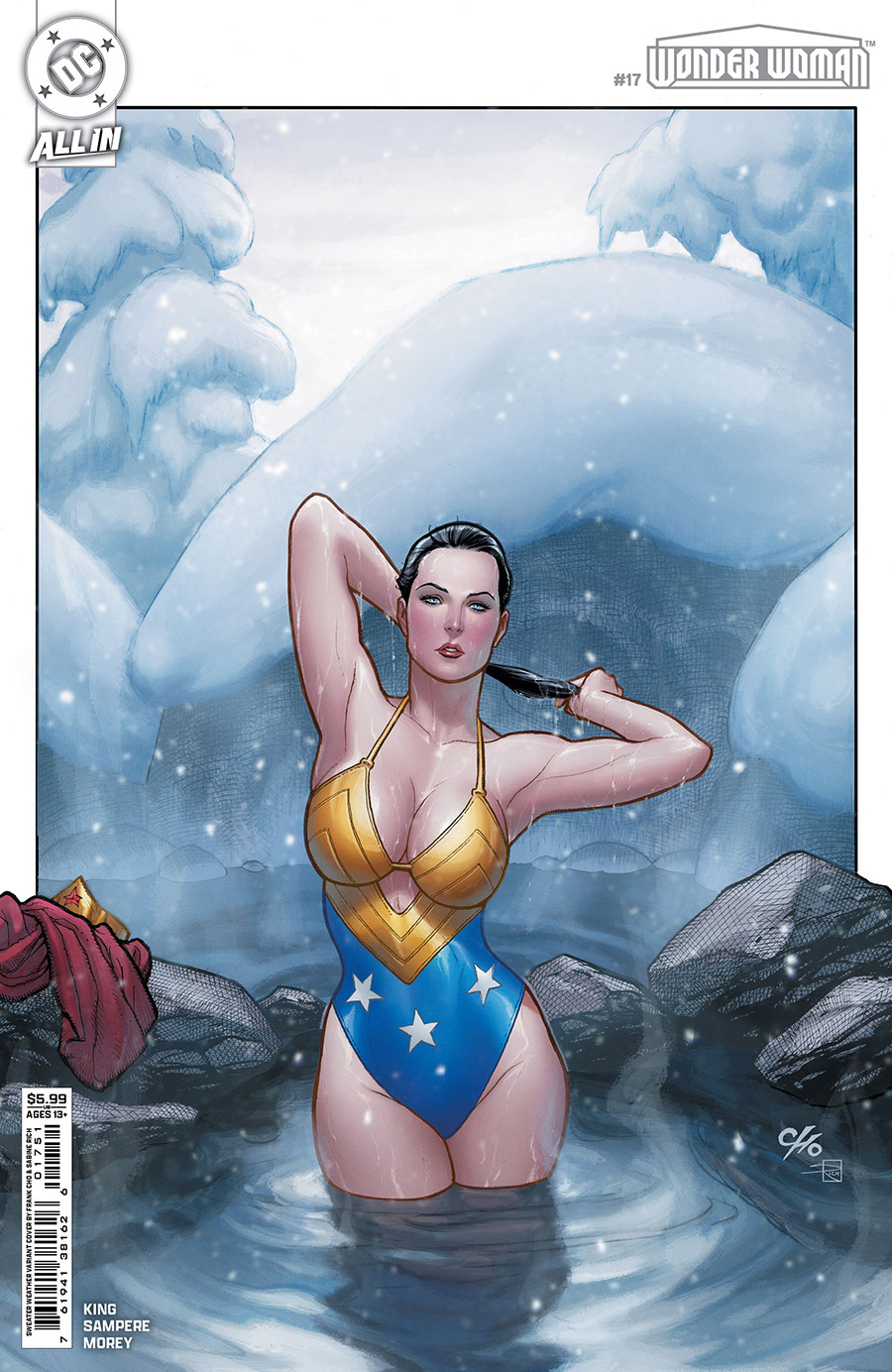 Wonder Woman Vol 6 #17 Cover D Variant Frank Cho Sweater Weather Card Stock Cover (DC All In)(Limit 1 Per Customer)