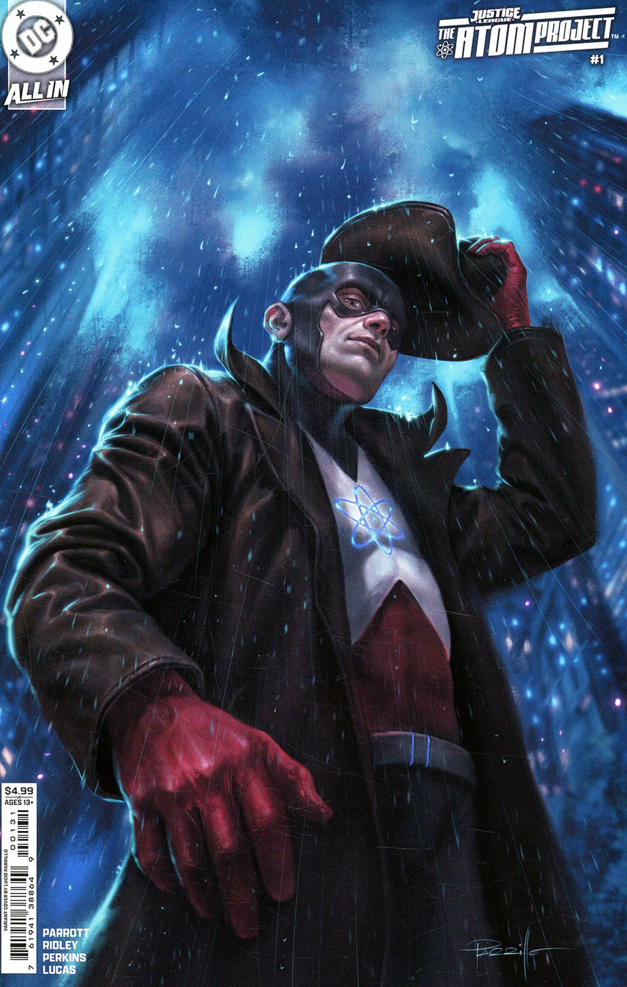 Justice League The Atom Project #1 Cover C Variant Lucio Parrillo Card Stock Cover (DC All In)