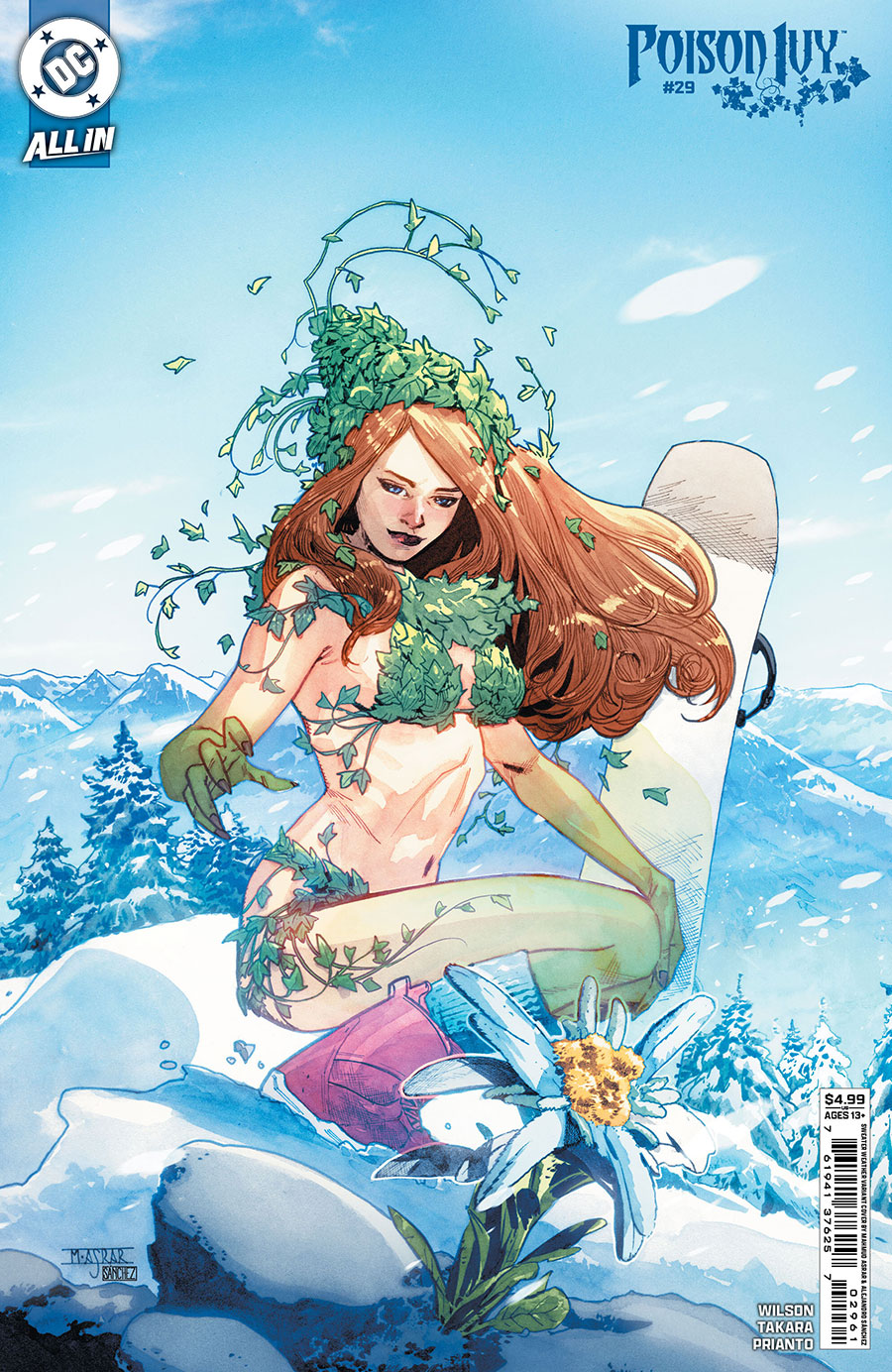 Poison Ivy #29 Cover D Variant Mahmud Asrar & Alejandro Sanchez Sweater Weather Card Stock Cover (DC All In)