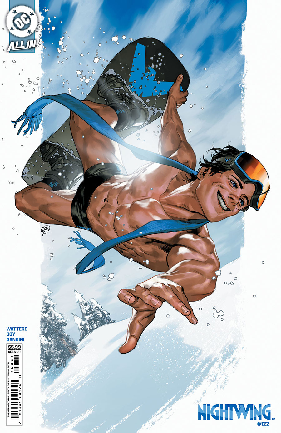 Nightwing Vol 4 #122 Cover D Variant Yasmine Putri Sweater Weather Card Stock Cover (DC All In)