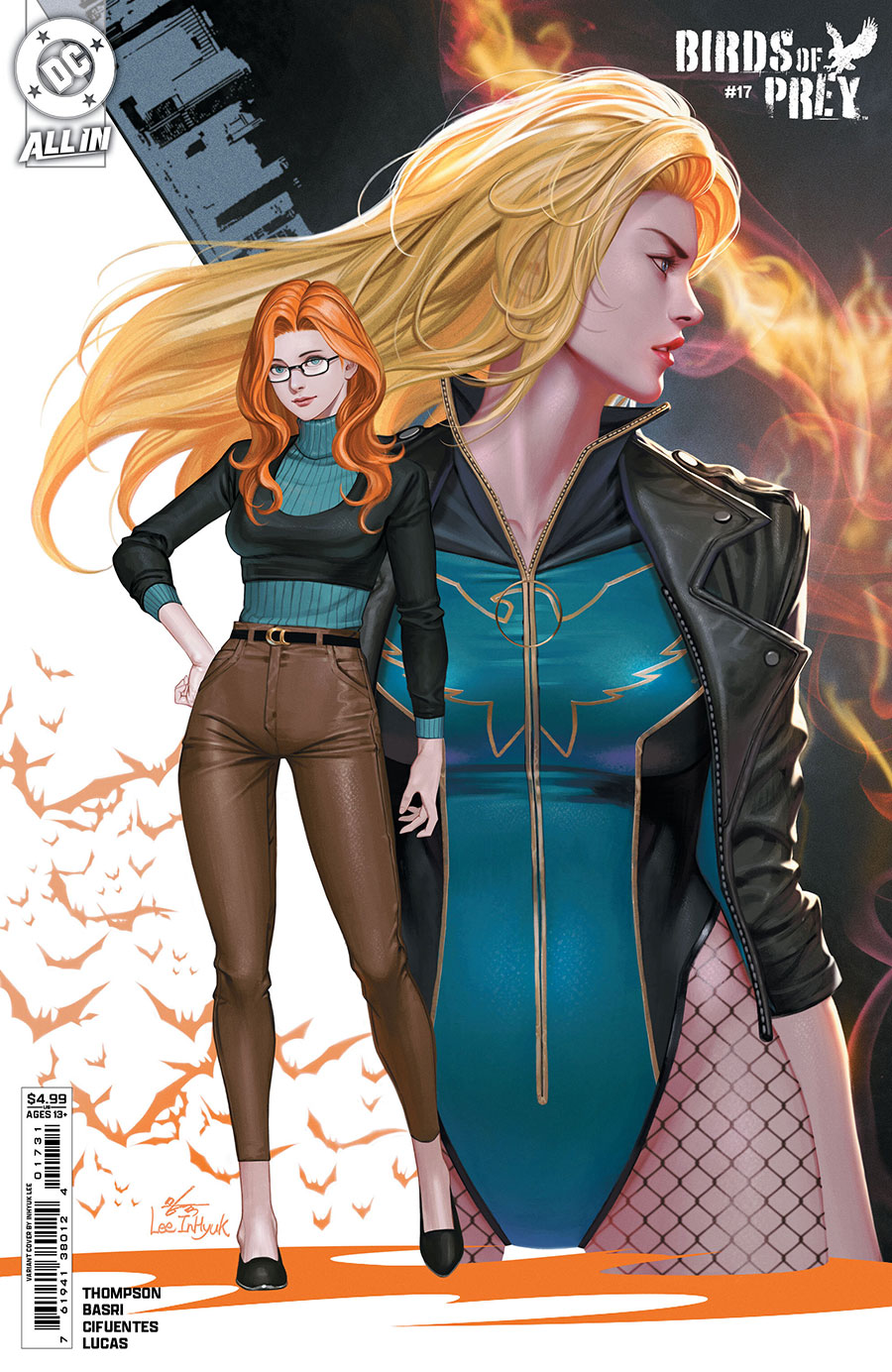 Birds Of Prey Vol 5 #17 Cover C Variant Inhyuk Lee Card Stock Cover (DC All In)