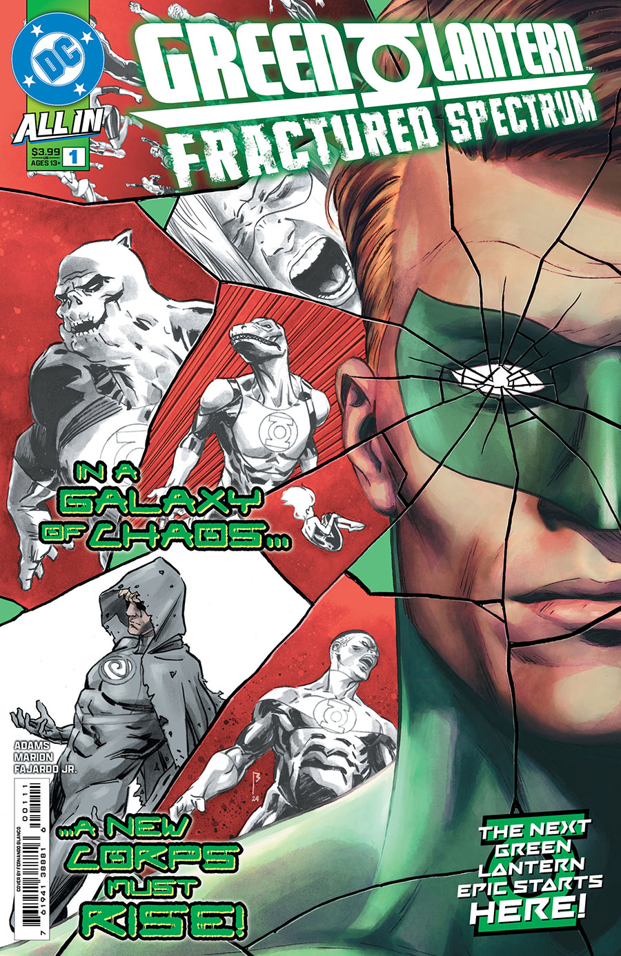 Green Lantern Fractured Spectrum #1 (One Shot) Cover A Regular Fernando Blanco Cover (DC All In) (Limit 1 Per Customer)